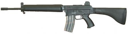  The "reincarnated" AR-180B of recent manufacture. Semi-automatic onlyand with plastic lower receiver with integral pistol grip