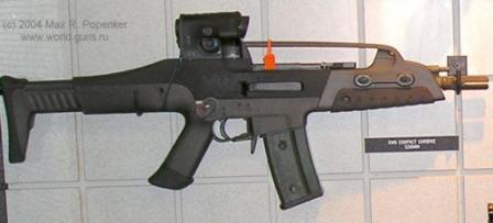 XM8 rifle in Compact (SMG / PDW) configuration, with shortened barrel.