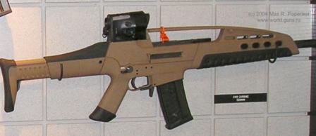  XM8 rifle in basic infantry configuration, as displayed in January, 2004, at the ShotShow-04 in USA