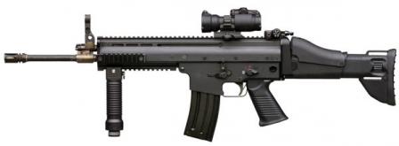 FN SCAR-L/Mk.16 Rifle prototype (1st Generation, late 2004). Left side view