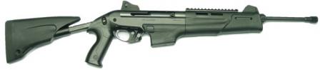Beretta RX4 Storm rifle (pre-production version) with 10-round magazine, right side. Retractable butt extended.
