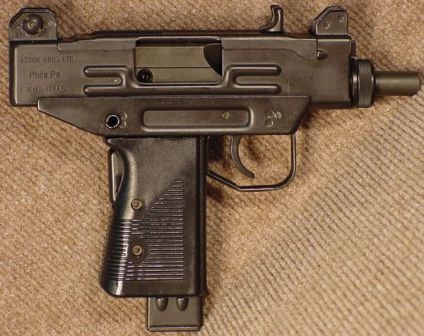 9mm UZI pistol, right side.