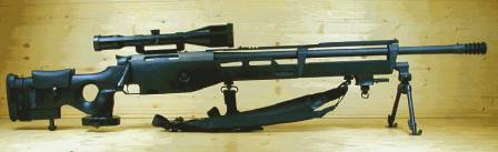 SR-100 with extended front part of the stock and long (.338 lapua or .300 wm) barrel.